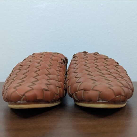 Liberte Woven Leather Preppy Academia Quiet Luxury Capsule French Chic Mules 5 - Picture 4 of 13